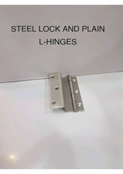 Steel Lock & Plain L- Hinges
