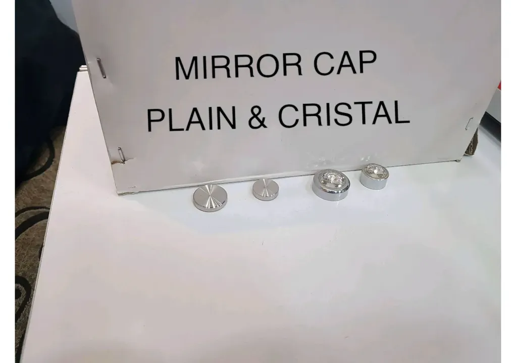 Mirror Cap Plain & Crystal