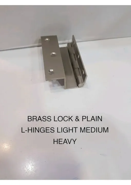 Brass Lock & Plain L - Hinges Light Medium Heavy