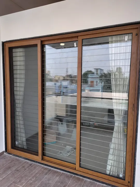 Windows with safety grill