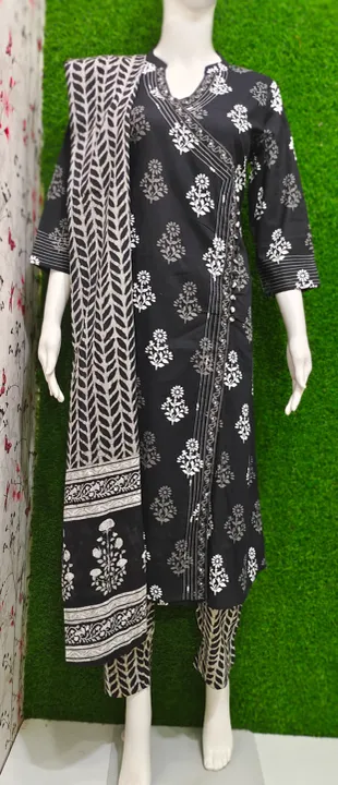 Cotton complete suit anrakha pattern