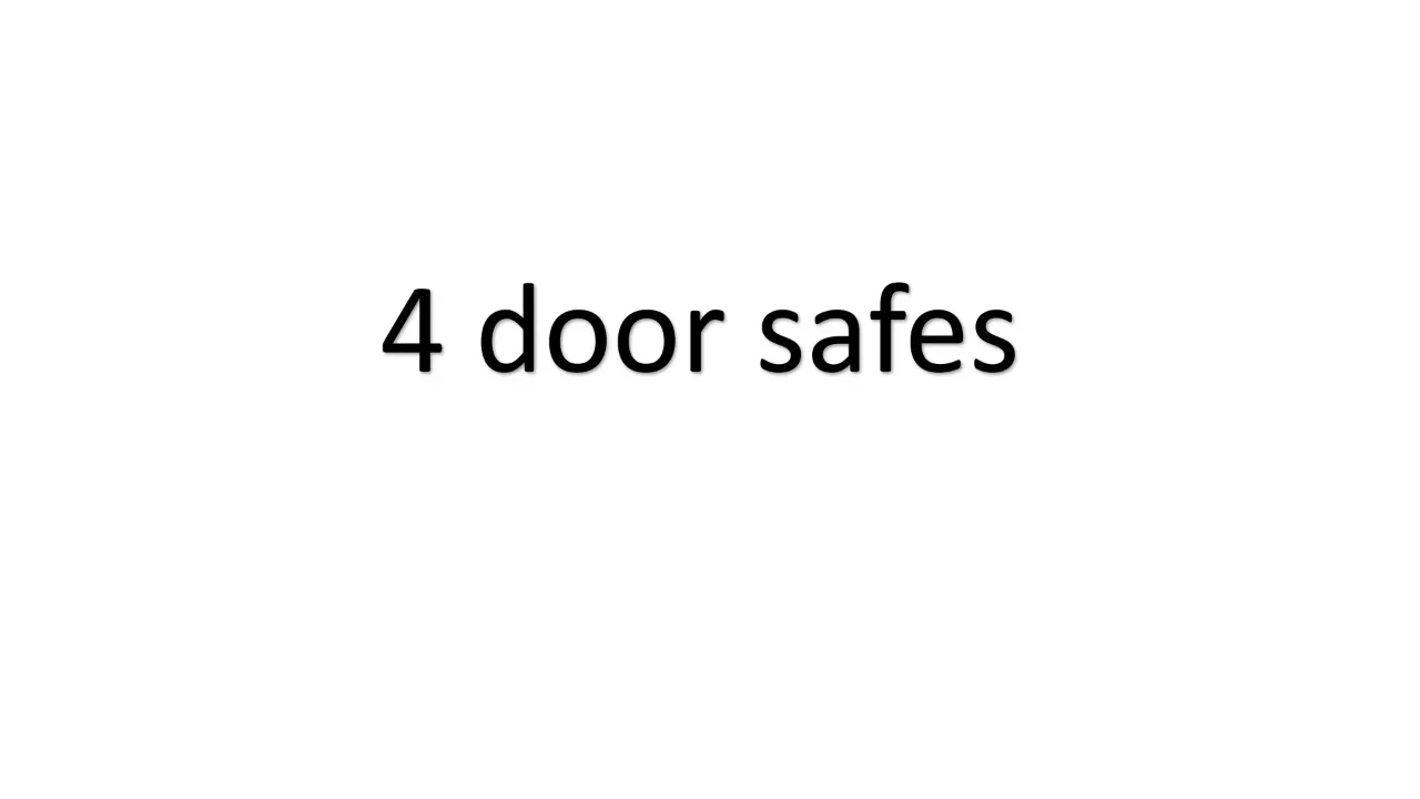4 Door Safes