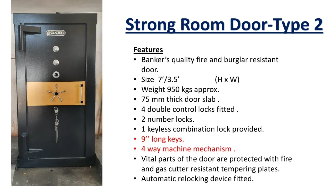 Strong Room Door-Type 2