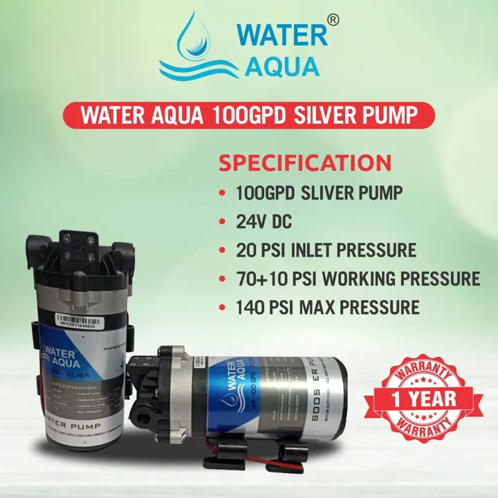 Water aqua 100gpd pump