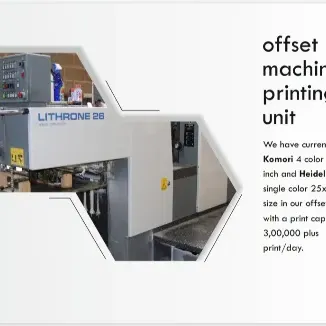 Offset Machine Printing Unit