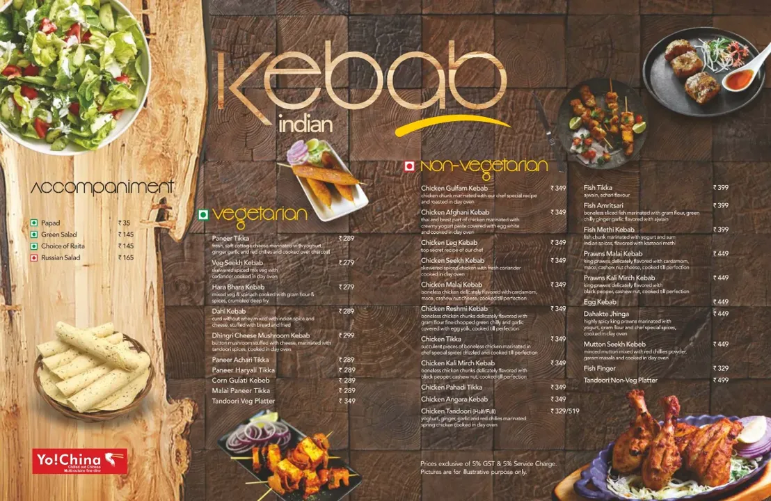 Restaurant Menu Kebab