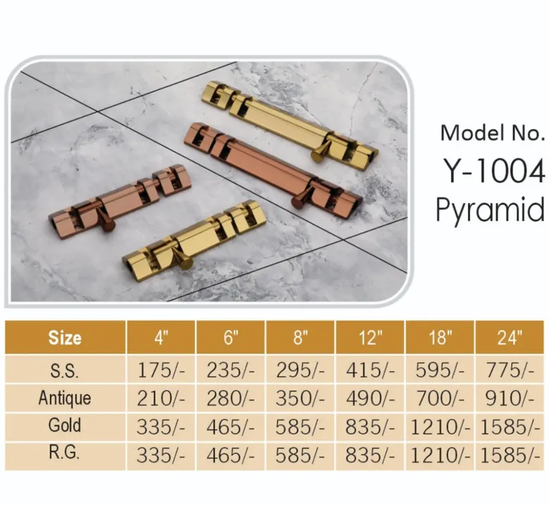 Model No. Y - 1004 Pyramid